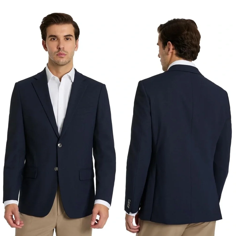 Michael Kors Men’s Navy Sport Coat Blazer Jacket Corporate Formal Wedding 38R